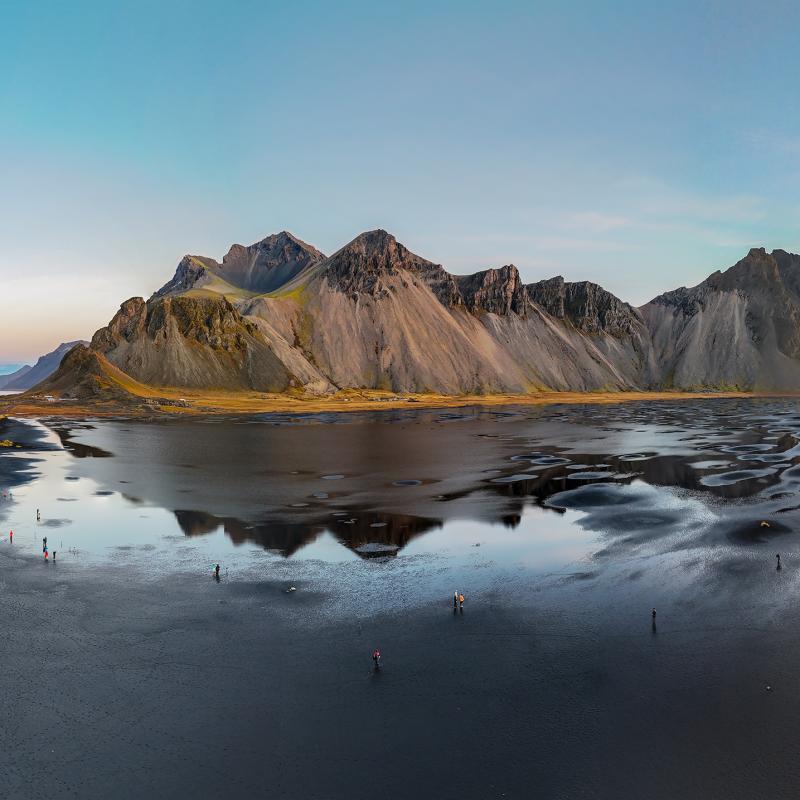 Vestrahorn Pano Druck Ebene